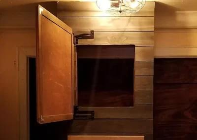 hidden hinge in wall safe 1b